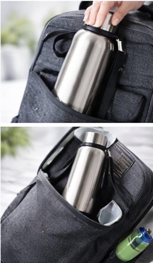 stainless steel water bottle 1000ml | single wall fridge bottle | leak proof cap | bpa free | office, gym & travel bottle (silver) stainless steel water bottle 1000ml | single wall fridge bottle | leak proof cap | bpa free | office, gym & travel bottle (silver)