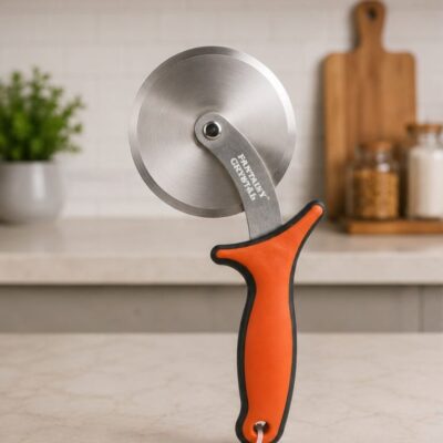 deluxe pizza cutter orange scissor