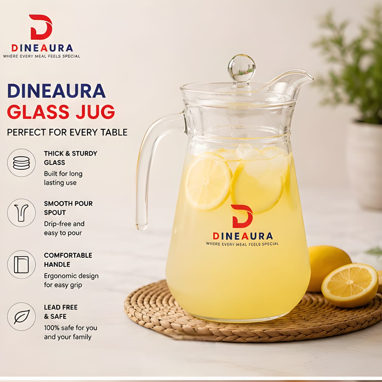 dineaura jug 1.3ltr dineaura jug 1.3ltr