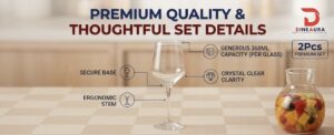 dineaura infinity white goblet