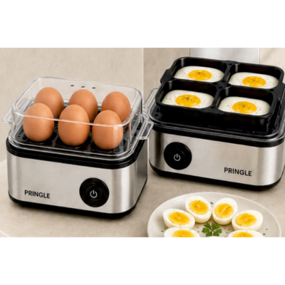 Pringle EB 01 2-in-1 Egg Boiler & Poacher – 550W, Up to 8 Eggs