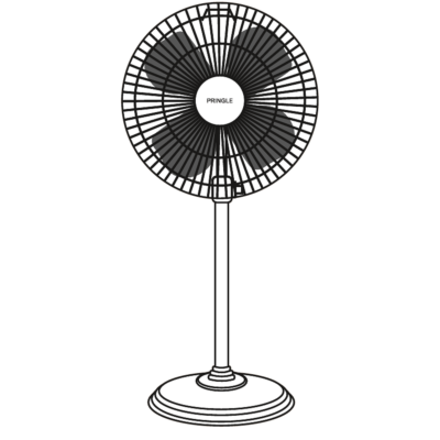 Pringle Tejas Pedestal Fan – 170W, 1400 RPM