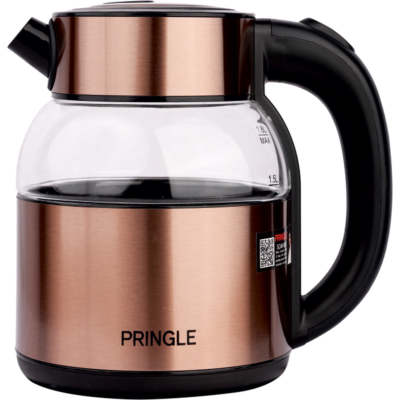 Pringle Vogue Electric Kettle – 1.8L, 1350W, Borosilicate Glass Body