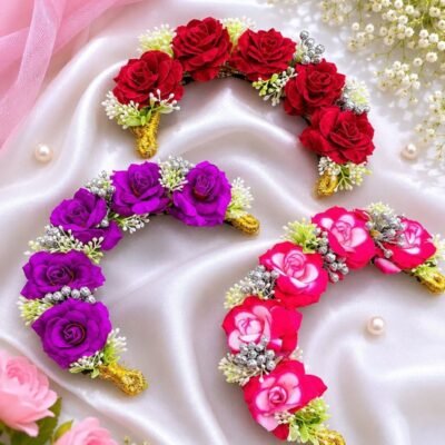 Rose Flower Bridal Hair Veni Gajra